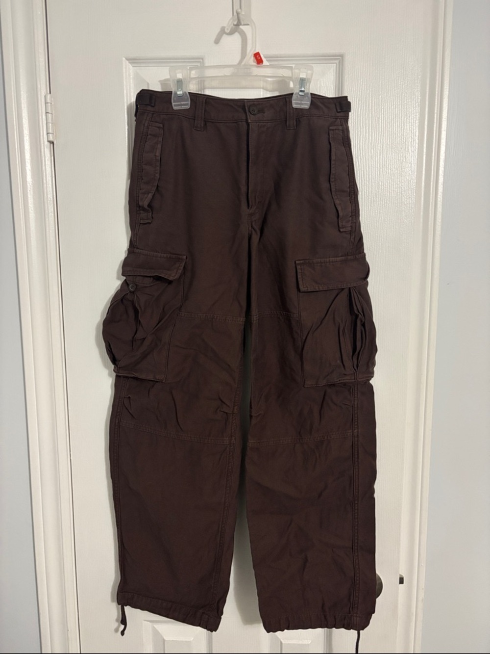 TNA Brown Cargo Jogger Pants